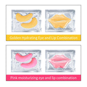 20pcs Crystal Collagen Gold Eye Mask Lip Patches Sets Moisturizing Anti-aging Anti-wrinkle Eye Patches Lip Mask Skin Care Sets-Health Wisdom™