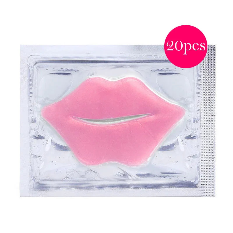 20pcs Crystal Collagen Lip Patches Moisturizing Anti-wrinkle Nourishing Lip Mask Lips Care Labial Masks Lips Plumper Gel Pads-Health Wisdom™