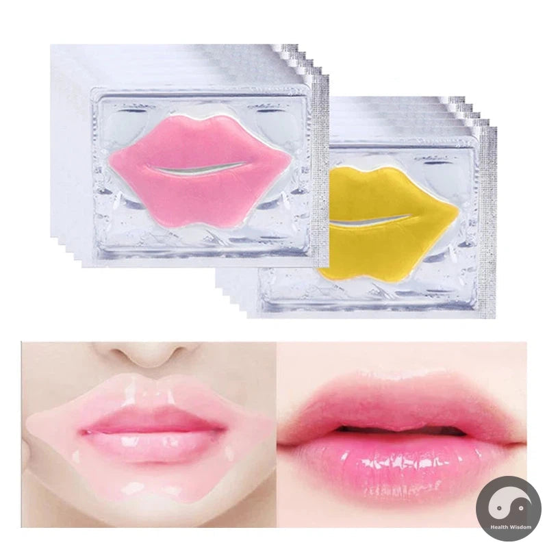 20pcs Crystal Collagen Lip Patches Moisturizing Anti-wrinkle Nourishing Lip Mask Lips Care Labial Masks Lips Plumper Gel Pads-Health Wisdom™
