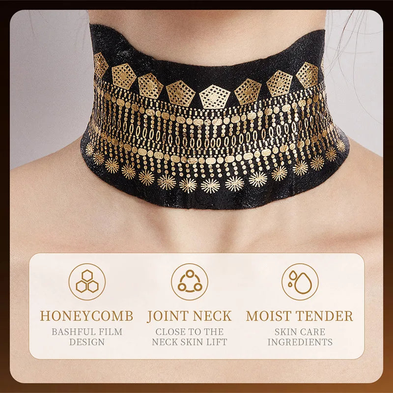 20pcs Gold Collagen Neck Mask Necks skincare Firming Masks Anti Wrinkle Anti-aging Moisturizing Beauty Necks Skin Care Products-Health Wisdom™