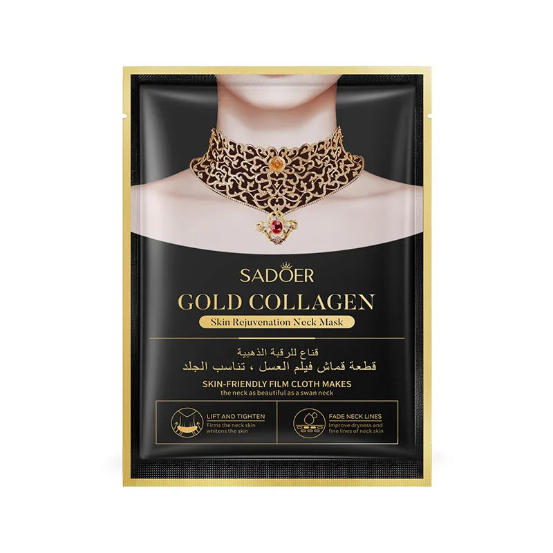 20pcs Gold Collagen Neck Mask Necks skincare Firming Masks Anti Wrinkle Anti-aging Moisturizing Beauty Necks Skin Care Products-Health Wisdom™