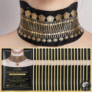 20pcs Gold Collagen Neck Mask Necks skincare Firming Masks Anti Wrinkle Anti-aging Moisturizing Beauty Necks Skin Care Products-Health Wisdom™