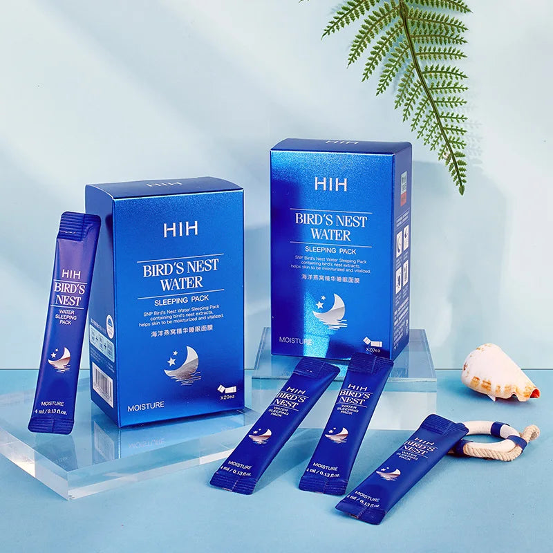 20pcs Ocean Bird's Nest Sleeping Face Masks Wash-free Moisturizing Firming Brightening Shrink Pores Facial Mask Skin Care-Health Wisdom™