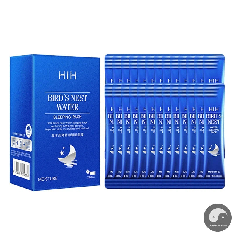 20pcs Ocean Bird's Nest Sleeping Face Masks Wash-free Moisturizing Firming Brightening Shrink Pores Facial Mask Skin Care-Health Wisdom™