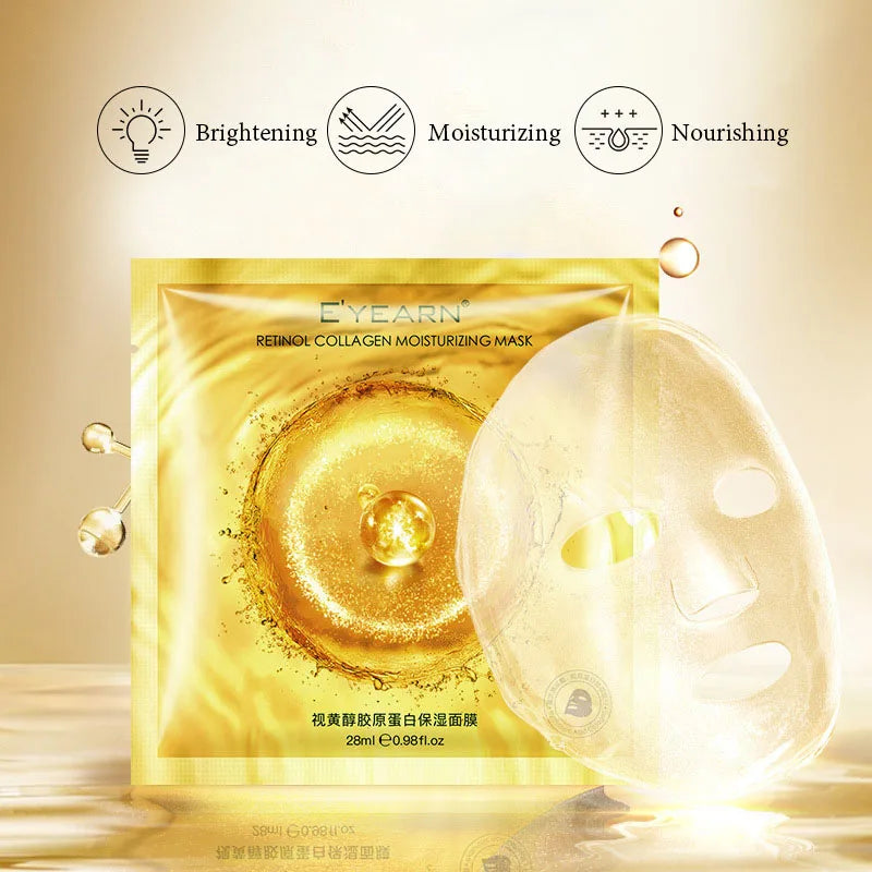 20pcs Retinol Collagen Face Mask Facial Skin Care Anti-Wrinkles Anti-Aging Moisturizing Facial Masks skincare Face Sheet Mask-Health Wisdom™