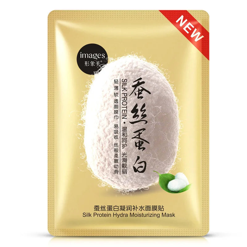 20pcs Silk Protein Face Mask Face Care Facial Sheet Mask Moisturizing Oil Control Nourishing Anti-aging Beauty Skin Care Masks-Health Wisdom™