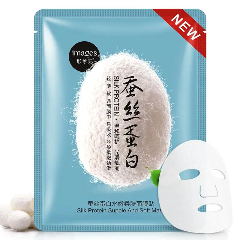 20pcs Silk Protein Face Mask Face Care Facial Sheet Mask Moisturizing Oil Control Nourishing Anti-aging Beauty Skin Care Masks-Health Wisdom™