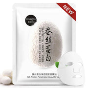 20pcs Silk Protein Face Mask Face Care Facial Sheet Mask Moisturizing Oil Control Nourishing Anti-aging Beauty Skin Care Masks-Health Wisdom™