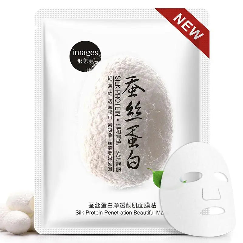 20pcs Silk Protein Face Mask Face Care Facial Sheet Mask Moisturizing Oil Control Nourishing Anti-aging Beauty Skin Care Masks-Health Wisdom™
