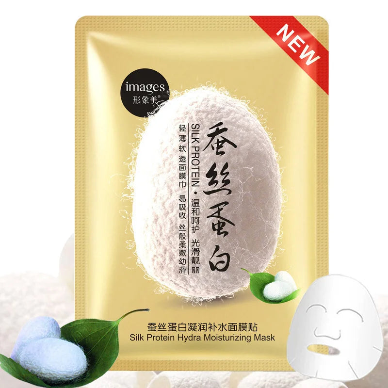 20pcs Silk Protein Face Mask Face Care Facial Sheet Mask Moisturizing Oil Control Nourishing Anti-aging Beauty Skin Care Masks-Health Wisdom™