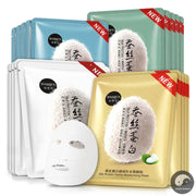 20pcs Silk Protein Face Mask Face Care Facial Sheet Mask Moisturizing Oil Control Nourishing Anti-aging Beauty Skin Care Masks-Health Wisdom™