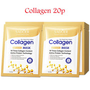 20pcs Snail Collagen Face Mask skincare Moisturizing Anti wrinkle Whitening Facial Masks Face Sheet Mask Korean Skin Care-Health Wisdom™