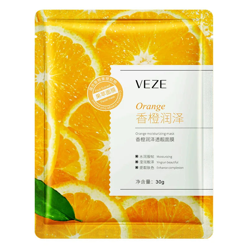 20pcs VENZEN Fruit Essence Facial Mask Moisturizing Anti-wrinkle Skincare Facial Masks Women Hydrating Facial Mask Skin Care-Health Wisdom™
