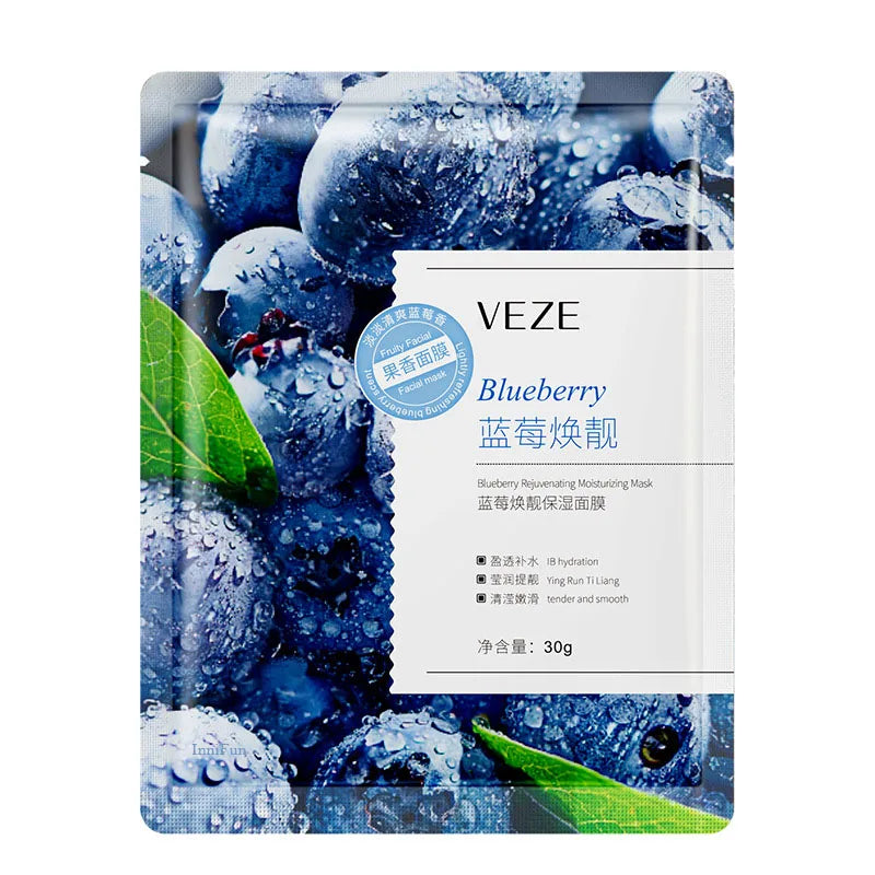 20pcs VENZEN Fruit Essence Facial Mask Moisturizing Anti-wrinkle Skincare Facial Masks Women Hydrating Facial Mask Skin Care-Health Wisdom™