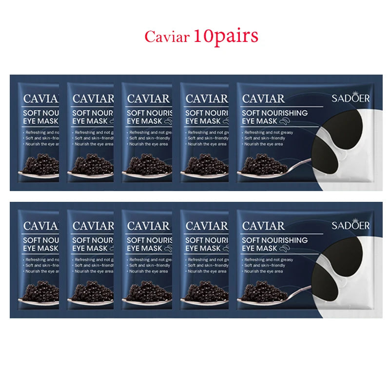 20pcs=10pairs Crystal Collagen Eye Mask Moisturizing Anti Dark Circles Anti-wrinkle skincare Eye Patches Skin Care for Eyes-Health Wisdom™