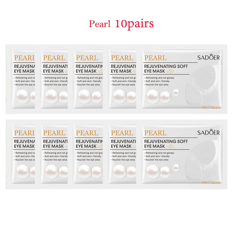 20pcs=10pairs Crystal Collagen Eye Mask Moisturizing Anti Dark Circles Anti-wrinkle skincare Eye Patches Skin Care for Eyes-Health Wisdom™