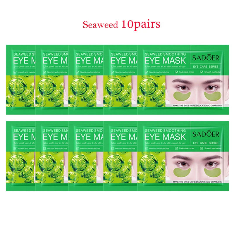 20pcs=10pairs Crystal Collagen Eye Mask Moisturizing Anti Dark Circles Anti-wrinkle skincare Eye Patches Skin Care for Eyes-Health Wisdom™