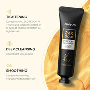 24K Gold Blackhead Removal Mask Deep Cleaning Moisturizing Remove Black Head Peel Off Nose Mask Blackhead Remover Peeling Masks-Health Wisdom™