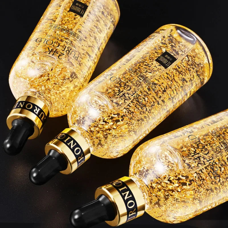 24K Gold Hyaluronic Acid Nicotinamide Face Serum Replenishment Moisturize Shrink Pore Brighten Skin Care Firming Facial Essence-Health Wisdom™
