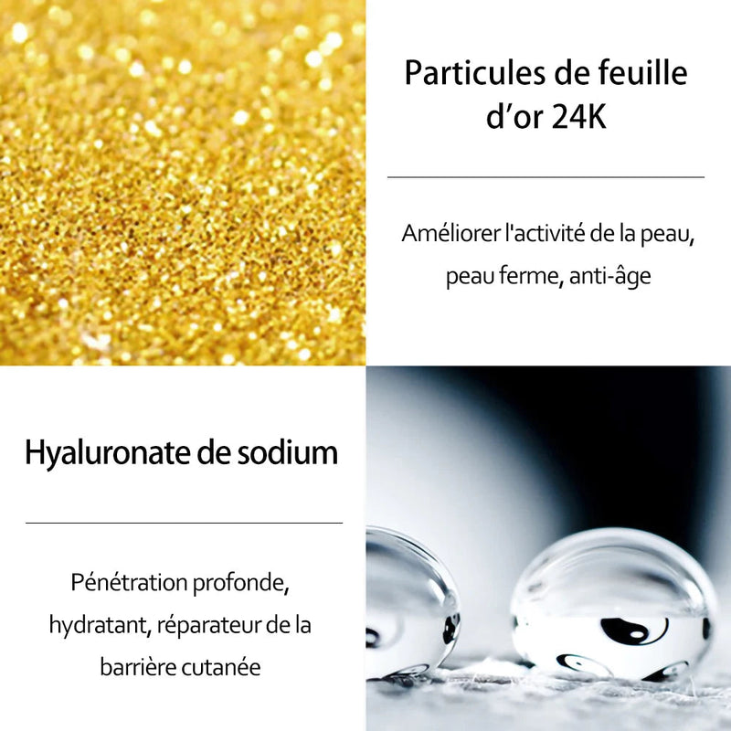 24K Gold Hyaluronic Acid Serum for Face Anti-wrinkle Anti-aging Brightening Moisturizing skincare Facial Serum Essence Face Care-Health Wisdom™