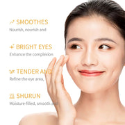 24K Gold Moisturizing Eye Cream Anti Wrinkle Fade Dark Eye Circles Hyaluronic Acid Eye Cream Health Beauty Skin Care Product-Health Wisdom™