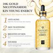 24K Golden Niacinamide Essence Liquid Deeply Nourishes Anti Wrinkles Anti Aging Hyaluronic Acid Nourish Skin Facial Moisturizer-Health Wisdom™