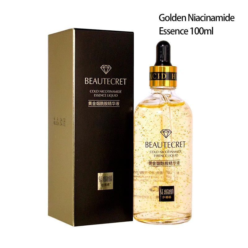 24K Golden Niacinamide Essence Liquid Deeply Nourishes Anti Wrinkles Anti Aging Hyaluronic Acid Nourish Skin Facial Moisturizer-Health Wisdom™