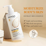 250ml BIOAOUA Rice Body Lotion Cheese Skin Lightening Body Cream Moisturize Hydrating for Dark Skin Whitening Body Dropshipping-Health Wisdom™