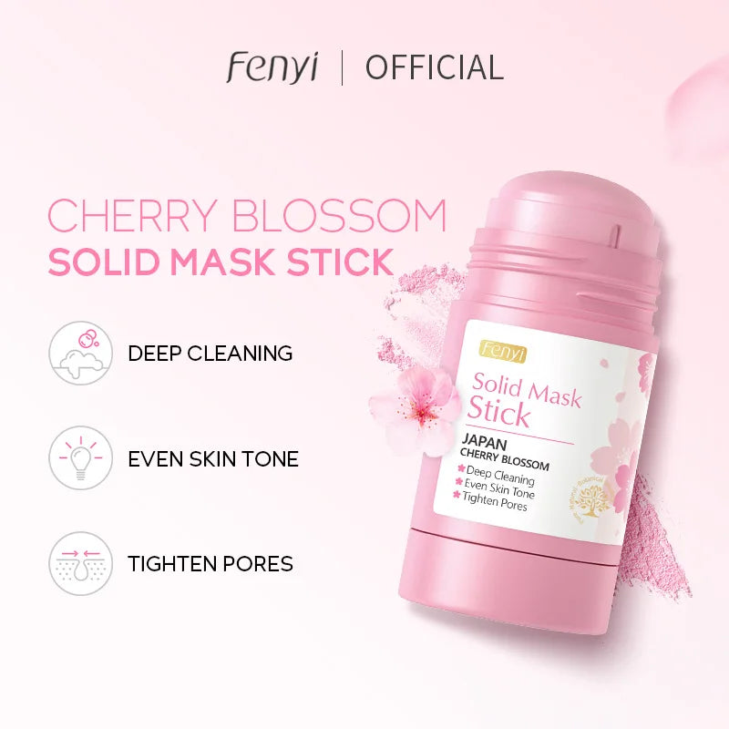 2pcs Green Tea Sakura Solid Facial Mask Stick Mud Masks Moisturizing Brightening Deep Cleaning Face Mask Skin Care Products-Health Wisdom™