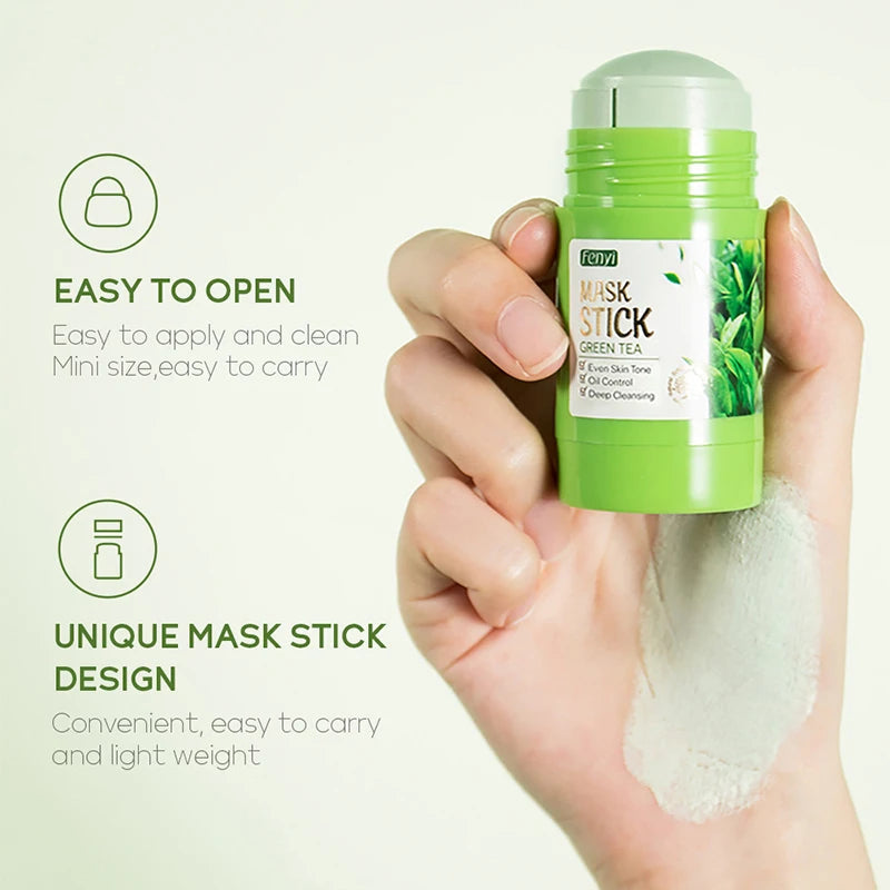 2pcs Green Tea Sakura Solid Facial Mask Stick Mud Masks Moisturizing Brightening Deep Cleaning Face Mask Skin Care Products-Health Wisdom™