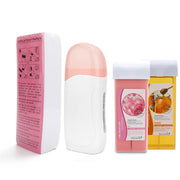 3 In 1 Roll On Depilatory Wax Kit Electric Body Hair Removal Waxing Heater Epilator Wax Heating Machine Waxing Strips Paper Set-Health Wisdom™