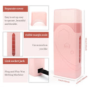3 In 1 Roll On Depilatory Wax Kit Electric Body Hair Removal Waxing Heater Epilator Wax Heating Machine Waxing Strips Paper Set-Health Wisdom™