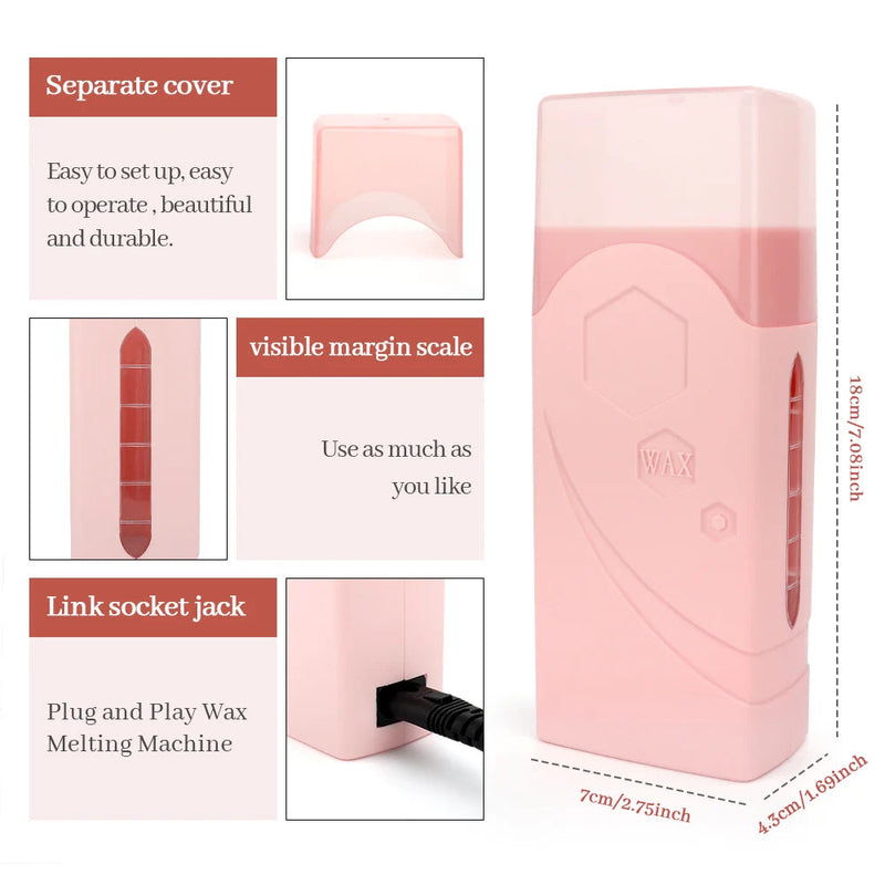 3 In 1 Roll On Depilatory Wax Kit Electric Body Hair Removal Waxing Heater Epilator Wax Heating Machine Waxing Strips Paper Set-Health Wisdom™