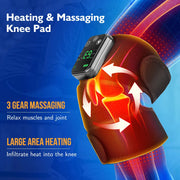 3 Levels Heating Vibration Shoulder Brace for Pain Knee Massager Physiotherapy Therapy Joint Arthritis Pain Relief Elbow Pad-Health Wisdom™