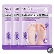 3 Pairs Lavender Feet Exfoliating Foot Mask Pedicure SPA Foot Bath Masks Moisturizing Dead Skin Remover Feet Peeling Mask-Health Wisdom™