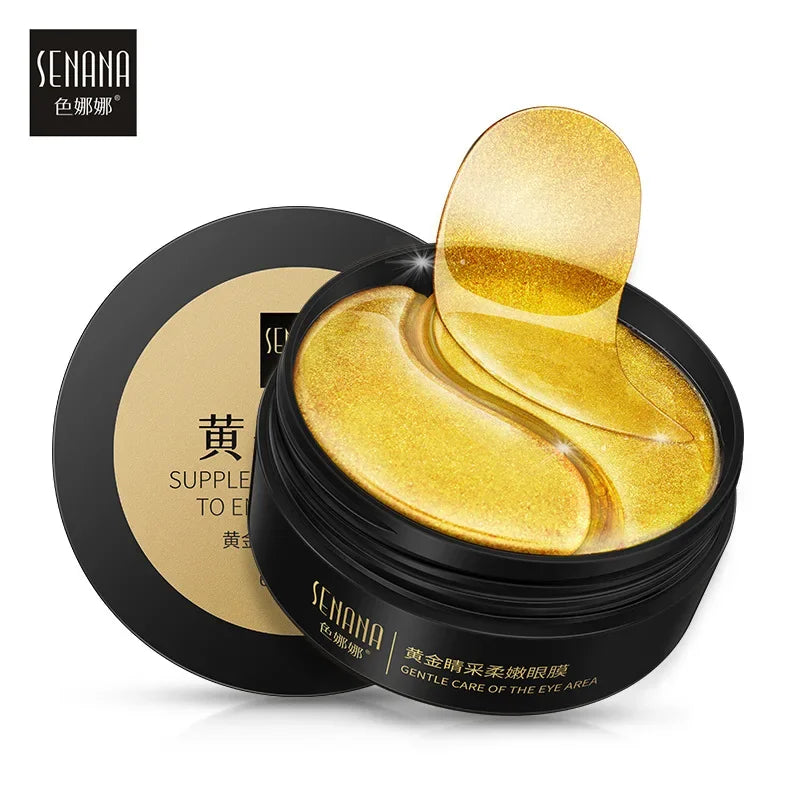 30 Pairs 24K Gold Moisturizing Eye Mask Anti-Puffiness Anti-Aging Hyaluronic Acid Moisturizing Remover Dark Circles Eye Patches-Health Wisdom™