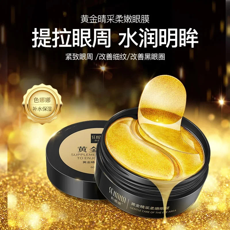 30 Pairs 24K Gold Moisturizing Eye Mask Anti-Puffiness Anti-Aging Hyaluronic Acid Moisturizing Remover Dark Circles Eye Patches-Health Wisdom™