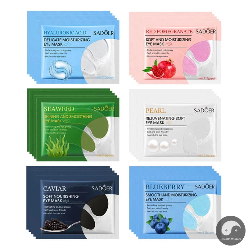 30 Pairs Crystal Collagen Eye Mask Anti Dark Circles Moisturizing Anti-wrinkle skincare Eye Patches Eyes Care Eyepatch Skin Care-Health Wisdom™