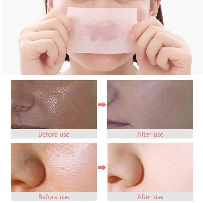 300PCS/Box Oil Control Face Absorbent Paper Face Oil Control Cleaning Wipes Absorbing Sheet Oily Matting Tissue Face Care Paper-Health Wisdom™
