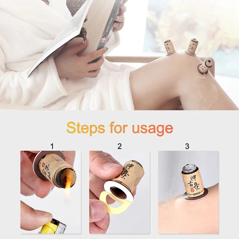 30Pcs High Quality Moxibustion Tube Moxa Stick Warm Acupuncture Massage Therapy Chinese Medicine Mugwort Health Care Warm Uterus-Health Wisdom™