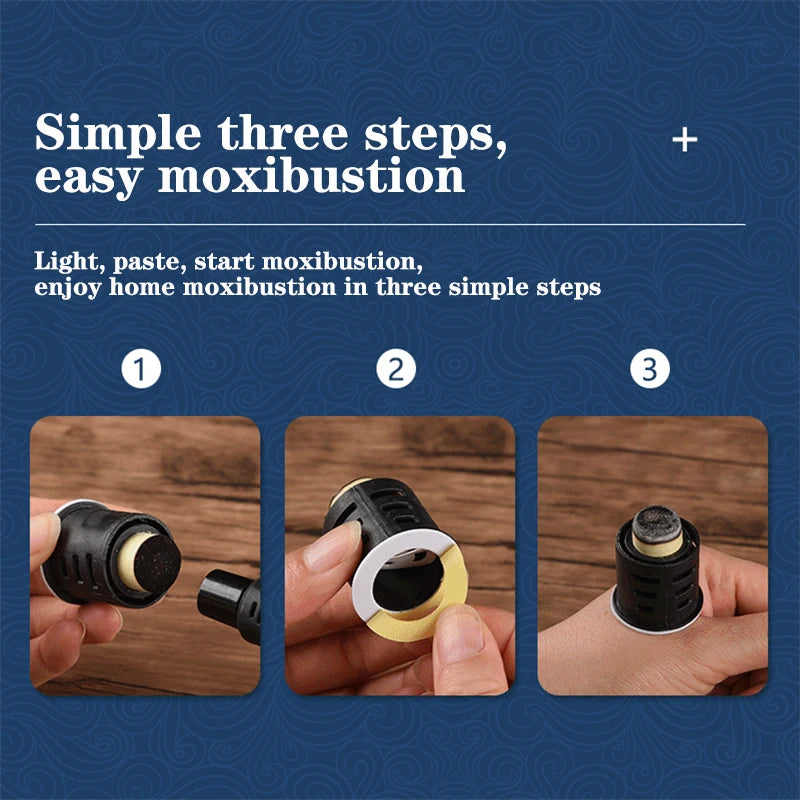 30Pcs Replaceable Moxibustion Tube Moxa Stick Warm Acupuncture Massage Chinese Medicine Wormwood Health Care Acupoint Therapy-Health Wisdom™