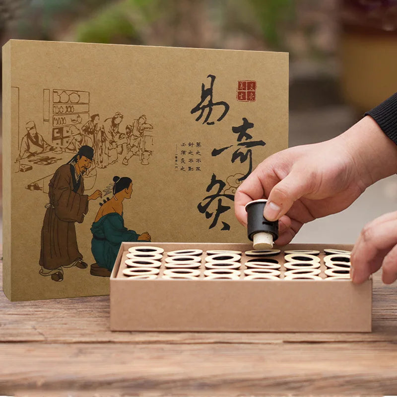 30Pcs Replaceable Moxibustion Tube Moxa Stick Warm Acupuncture Massage Chinese Medicine Wormwood Health Care Acupoint Therapy-Health Wisdom™