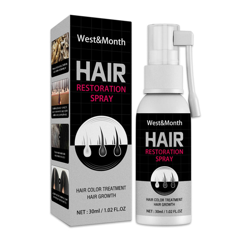 30ml Hair Darkening Spray Anti White Hair Herbal Hair Care Serum Blacken Hair Reduce Gray Hair Scalp Nourish Glitter Hair Spray-Health Wisdom™
