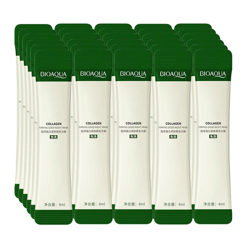 30pcs BIOAQUA Collagen Sleeping Facial Masks Moisturizing Anti-wrinkle Nourishing Sleeping Face Mask No-wash Masks for Face-Health Wisdom™