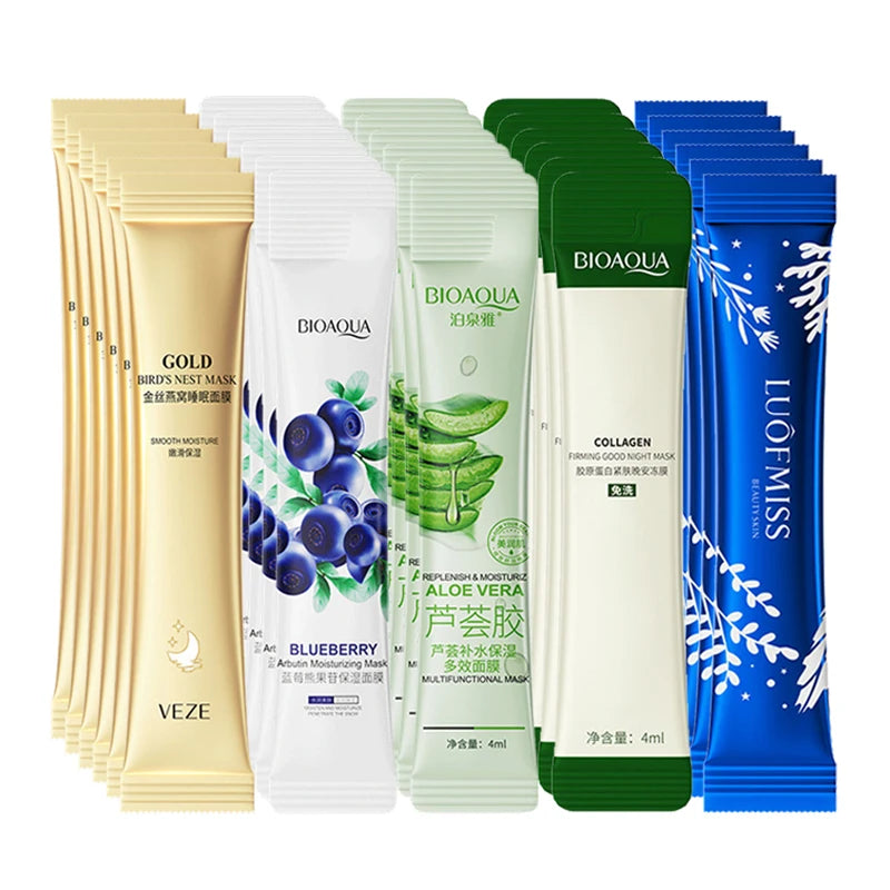 30pcs BIOAQUA Collagen Sleeping Facial Masks Moisturizing Anti-wrinkle Nourishing Sleeping Face Mask No-wash Masks for Face-Health Wisdom™