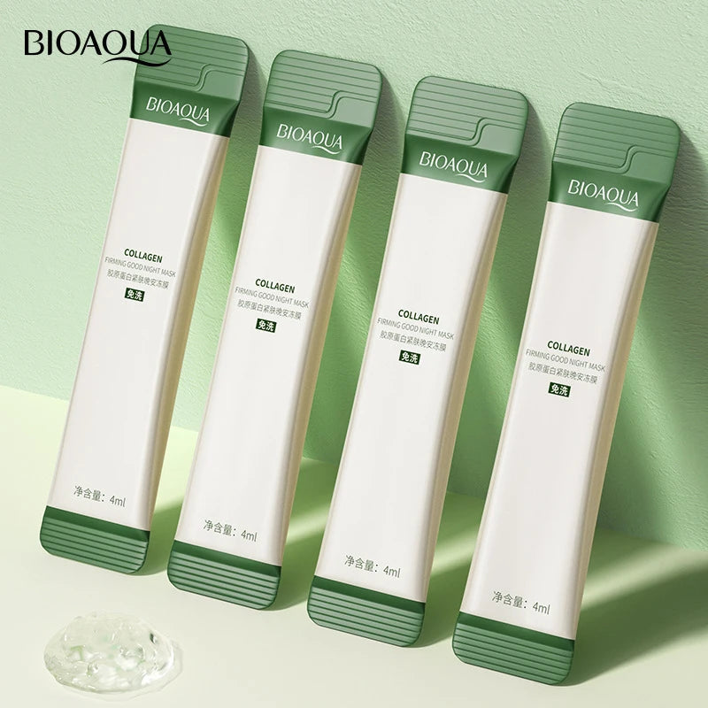 30pcs BIOAQUA Collagen Sleeping Facial Masks skincare Moisturizing Anti-aging Anti Wrinkles Face Mask Korean Skin Care for Face-Health Wisdom™