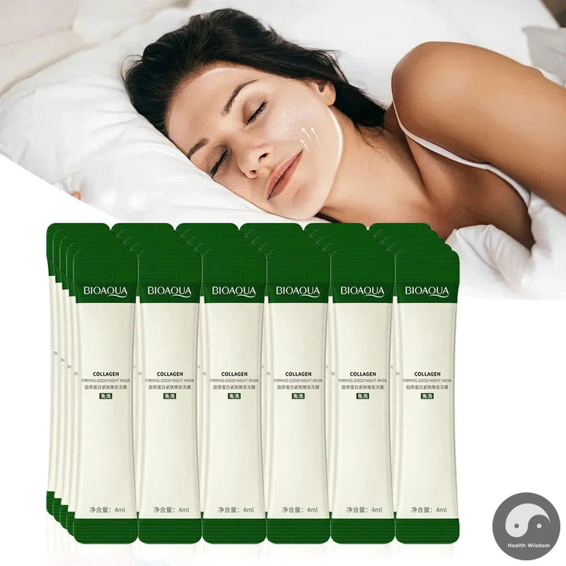 30pcs BIOAQUA Collagen Sleeping Facial Masks skincare Moisturizing Anti-aging Anti Wrinkles Face Mask Korean Skin Care for Face-Health Wisdom™
