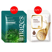 30pcs BIOAQUA skincare Face Masks Women Face skin care Sheet Mask Moisturizing Anti-wrinkle Hydrating Snail Korean Facial Mask-Health Wisdom™