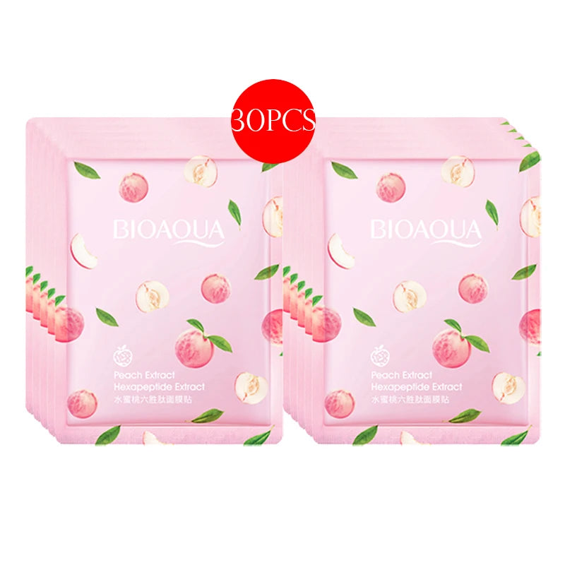 30pcs BIOAQUA skincare Face Masks Women Face skin care Sheet Mask Moisturizing Anti-wrinkle Hydrating Snail Korean Facial Mask-Health Wisdom™