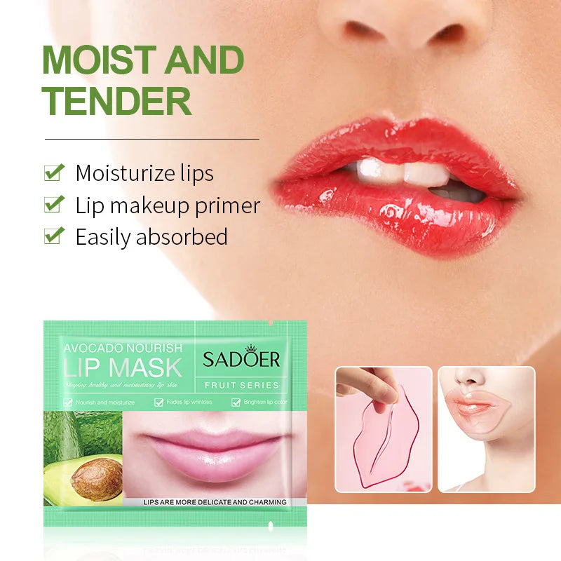 30pcs Fruits Lip Mask Moisturizing Anti-wrinkle Collagen Lip Patches Plump Lips Beauty Skincare Lips Pads Lipmask Skin Care-Health Wisdom™